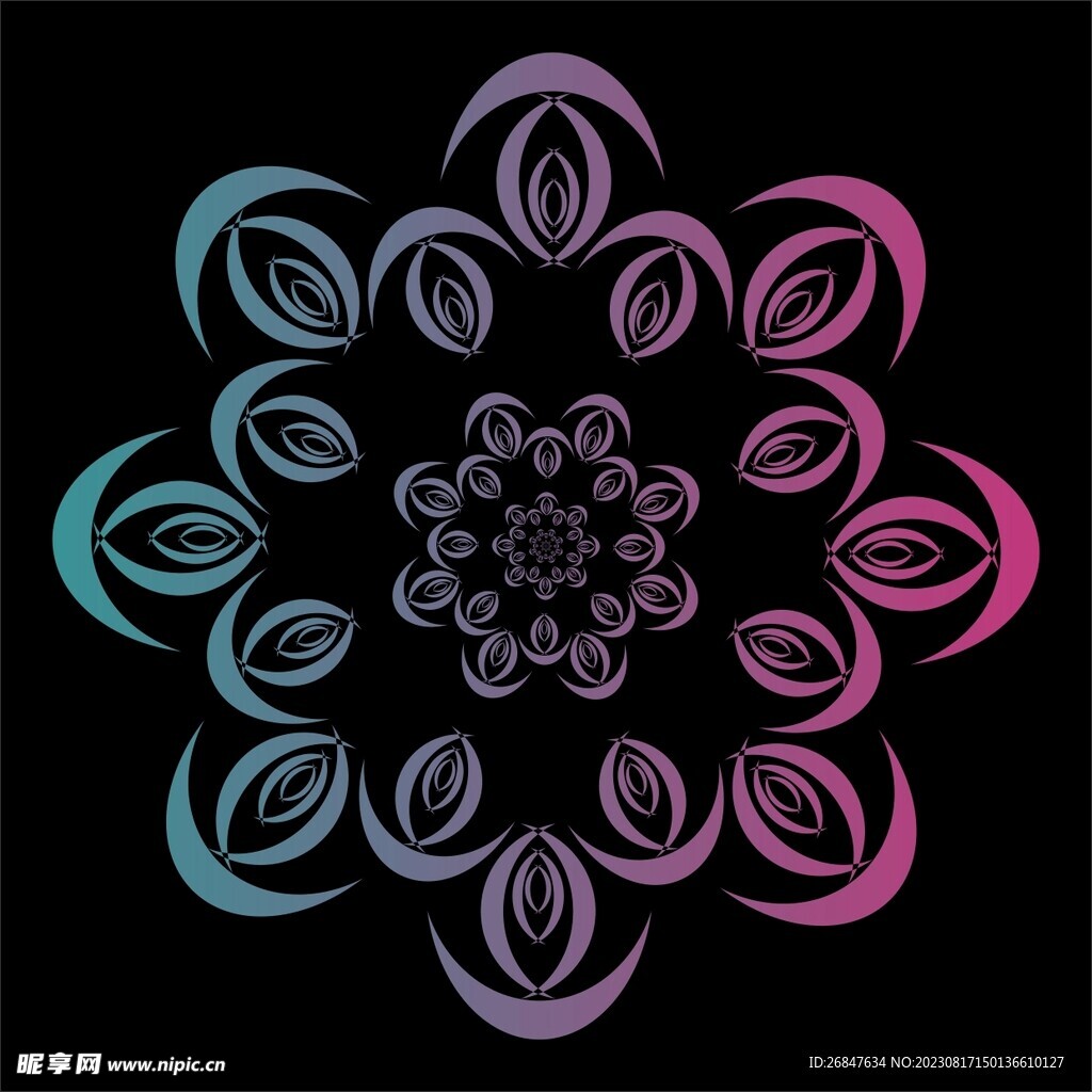 对称花纹