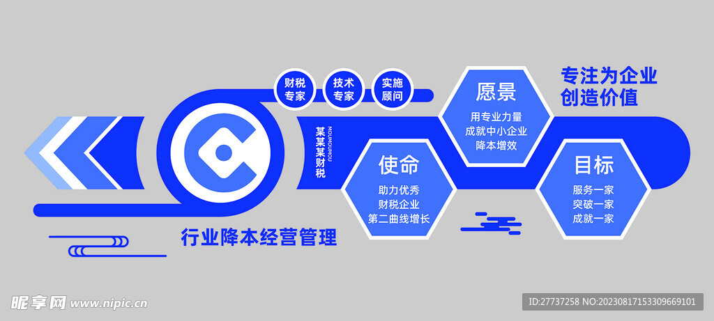 财税企业文化墙