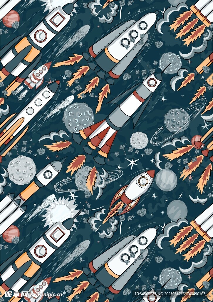 火箭出发太空旅行