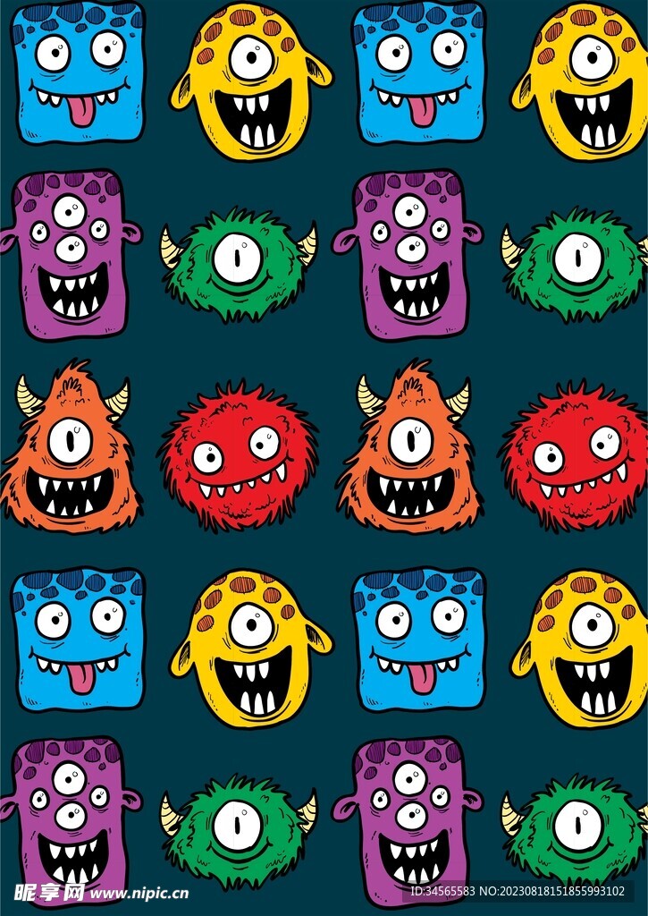 可爱怪兽妖怪头像