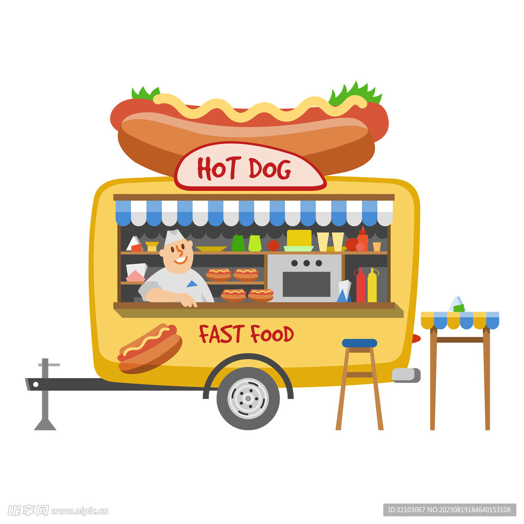 热狗快餐车