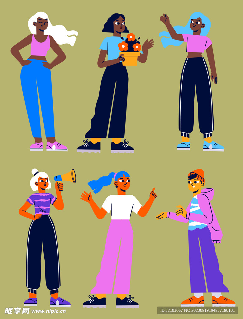 时尚潮流系列人物