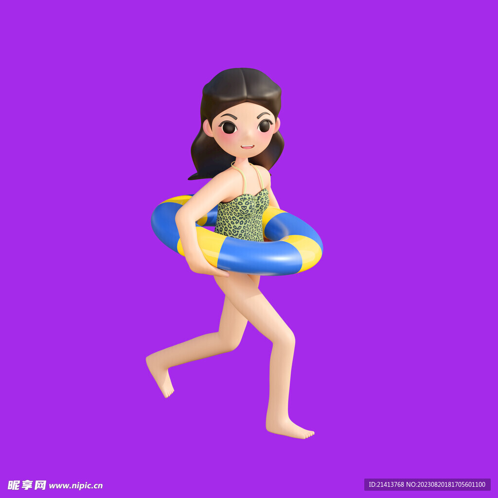 手绘女孩女人