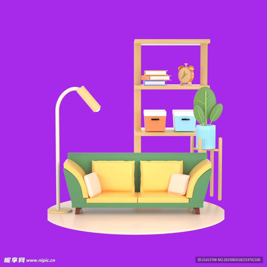 手绘卡通家具 