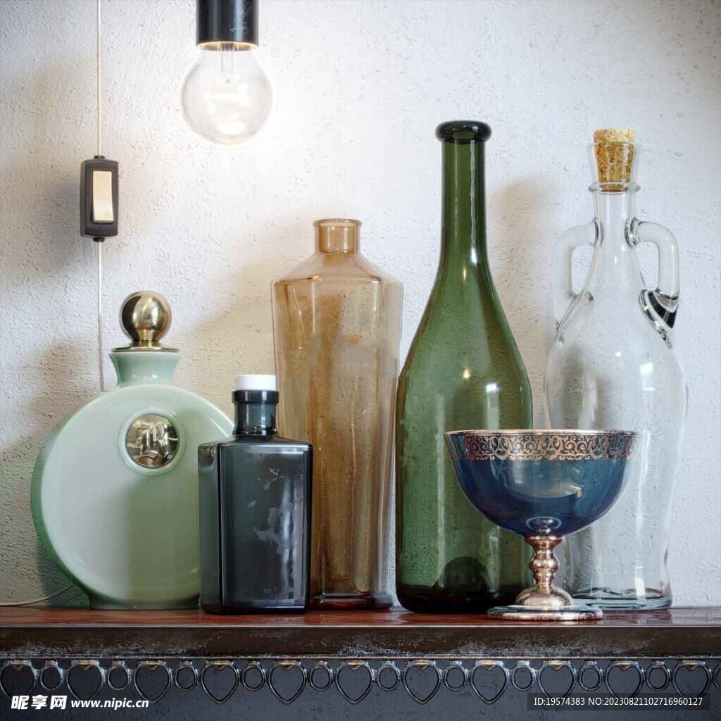 C4D模型 酒杯 
