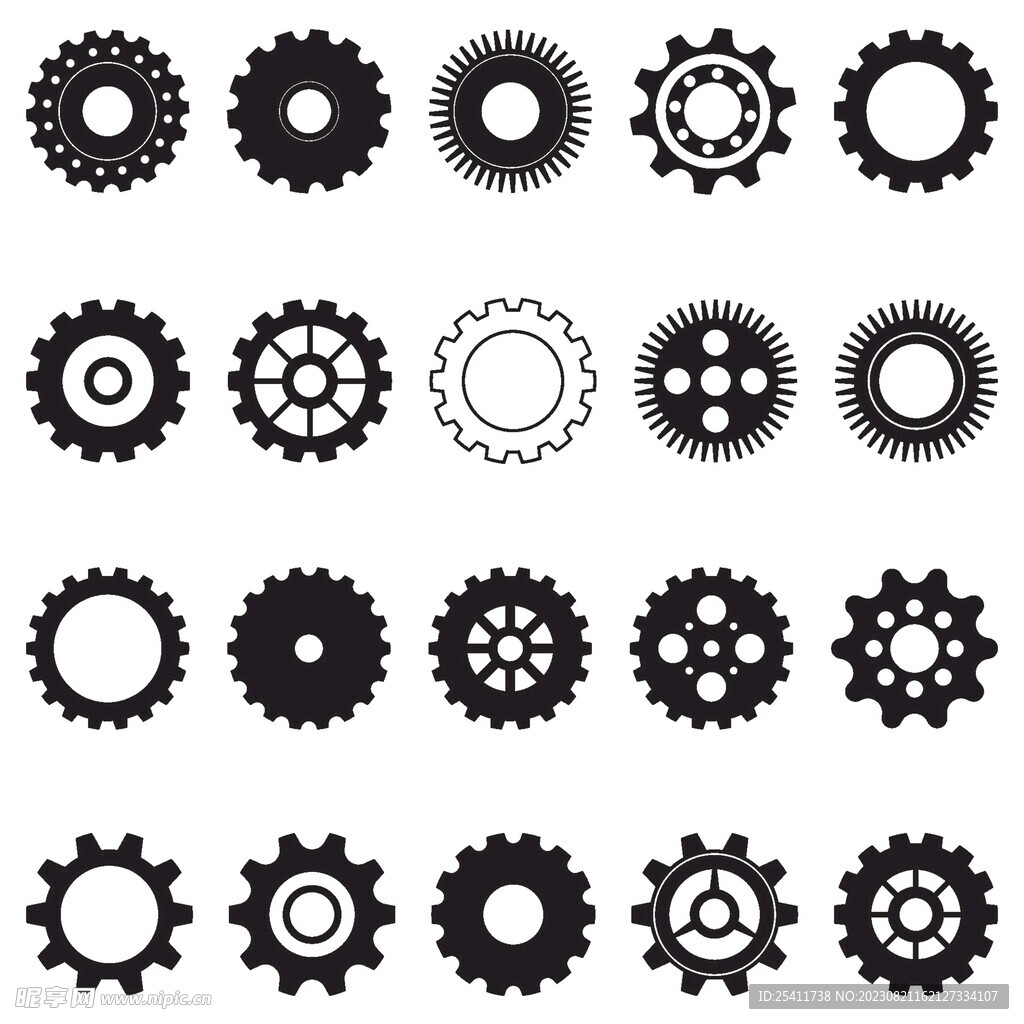 各种齿轮矢量