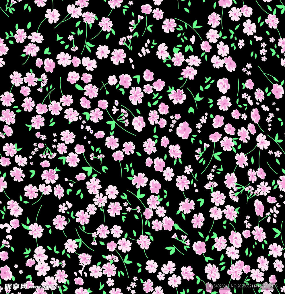 粉色小碎花