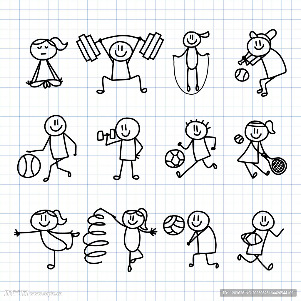 火柴人插画