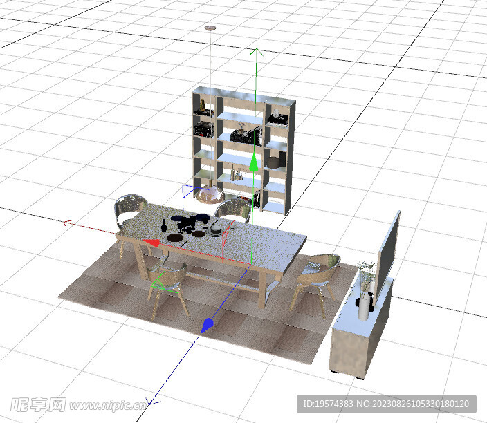 C4D模型 桌椅