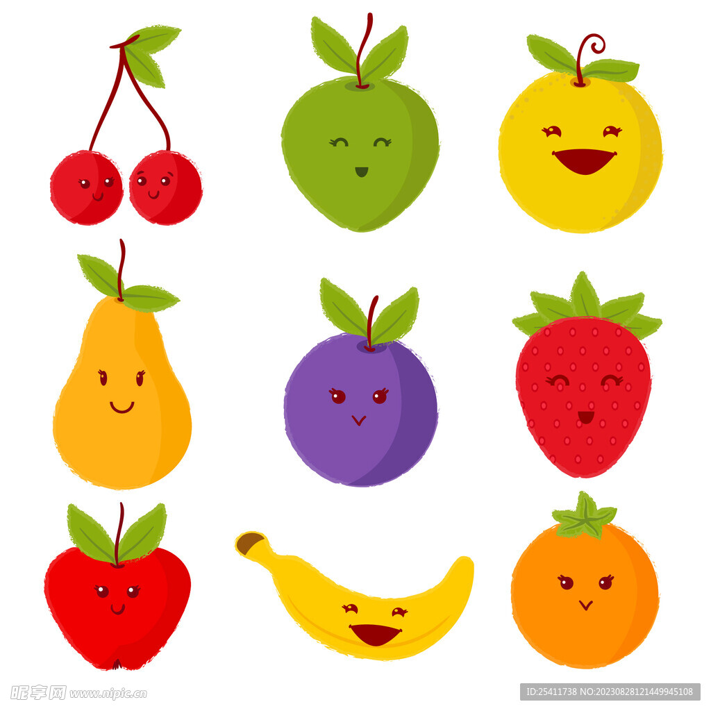 卡通水果