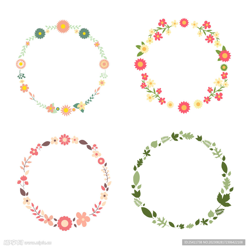 花圆圈