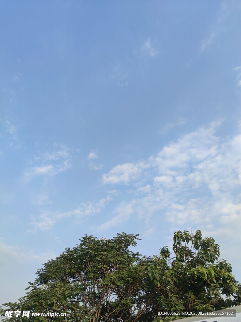 午后白云背景