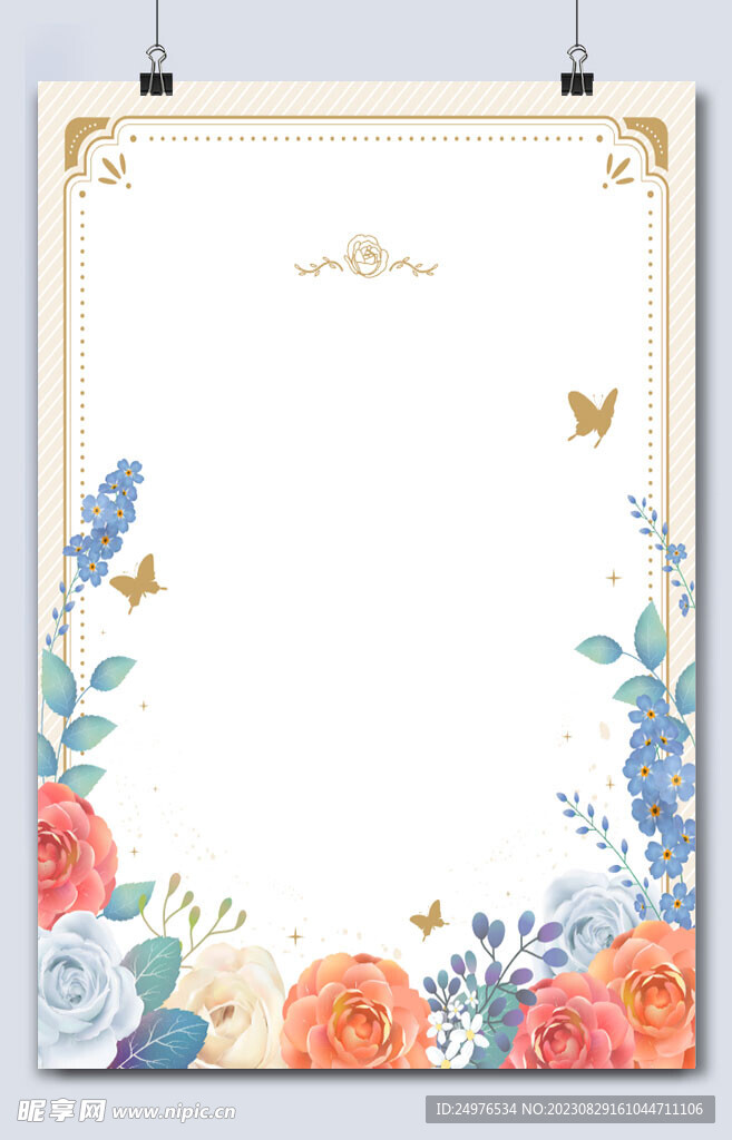 小清新花朵背景图片素材