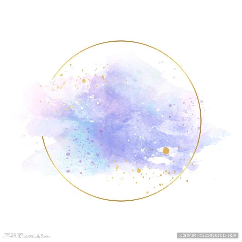紫色渐变水彩简约背景图片
