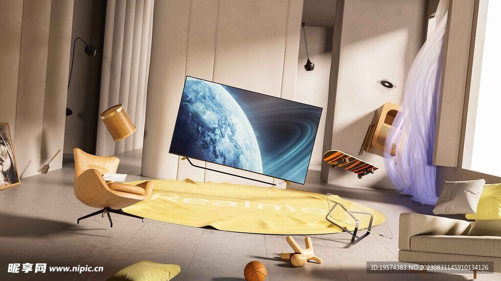 C4D模型 客厅  