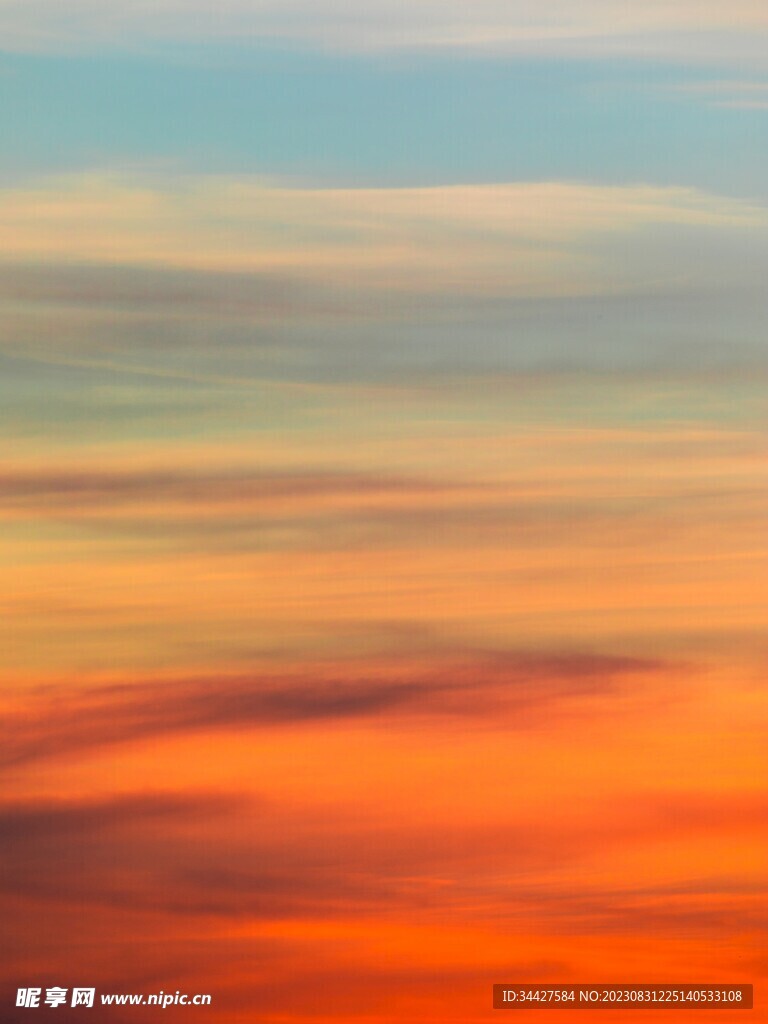 彩霞云海素材