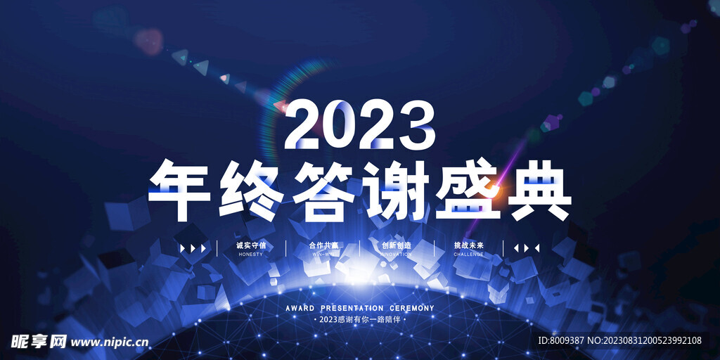 2023年终答谢盛典展板