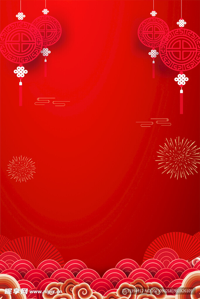 红色背景