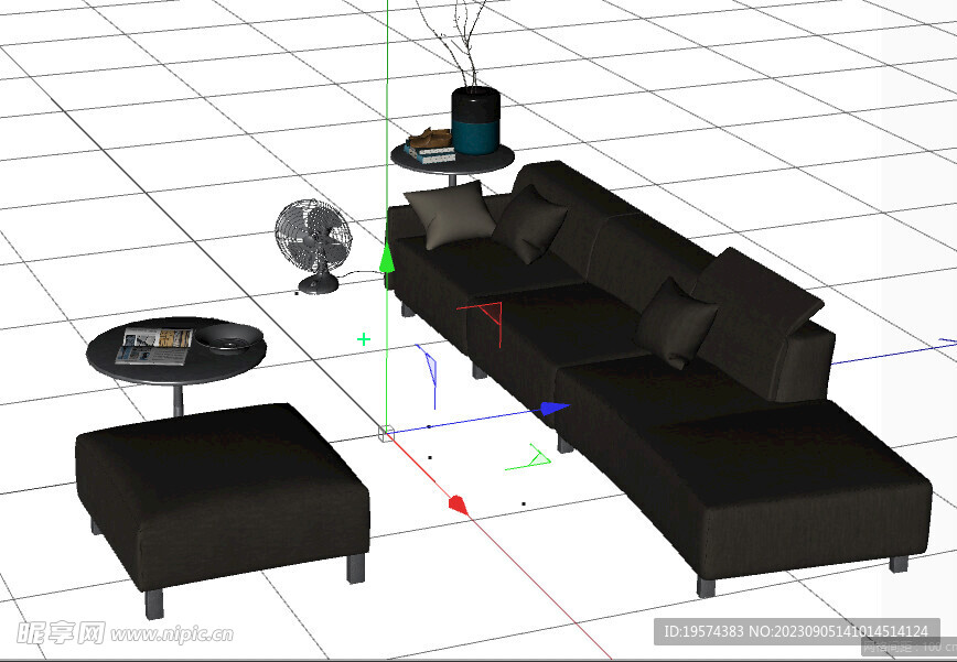 C4D模型 沙发