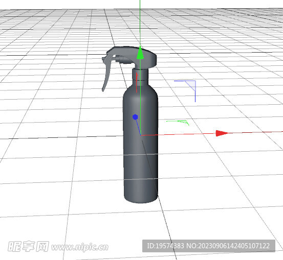 C4D模型 塑料喷壶  