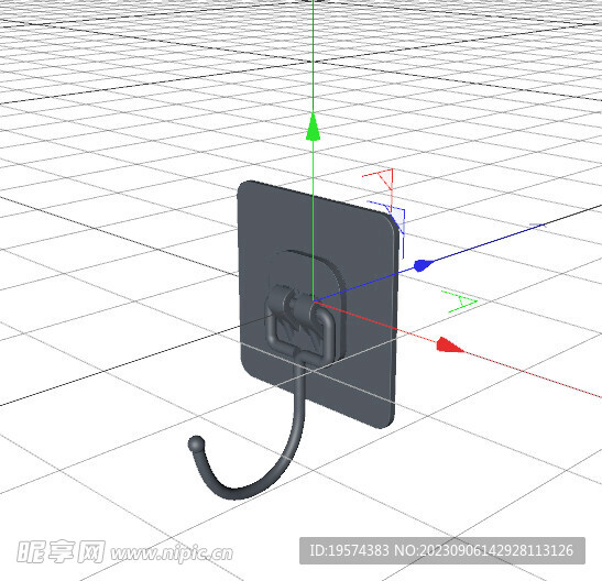 C4D模型 挂钩