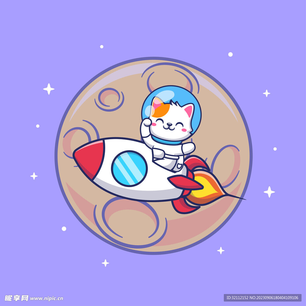 适量卡通火箭