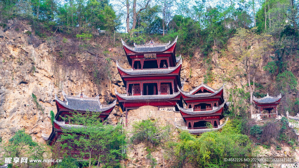 贵州镇远古镇万寿宫紫气东来阁楼