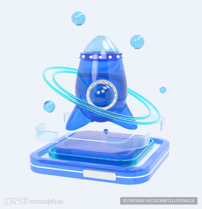 C4D模型 火箭