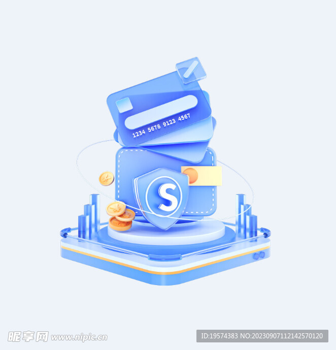  C4D模型  金融理财