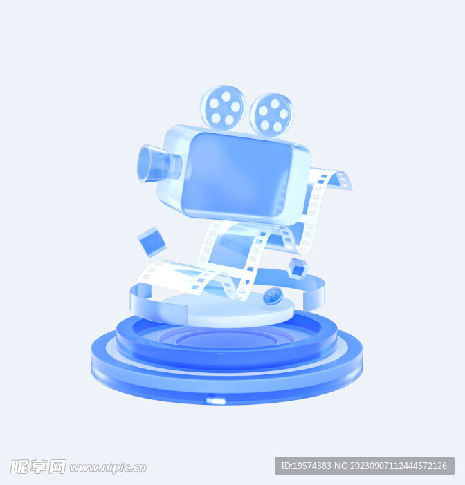 C4D模型 放映机