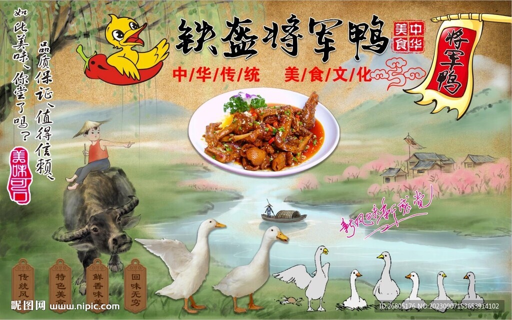 铁盔将军鸭
