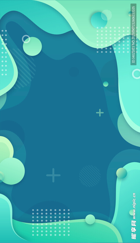 绿色简约流体渐变炫彩背景