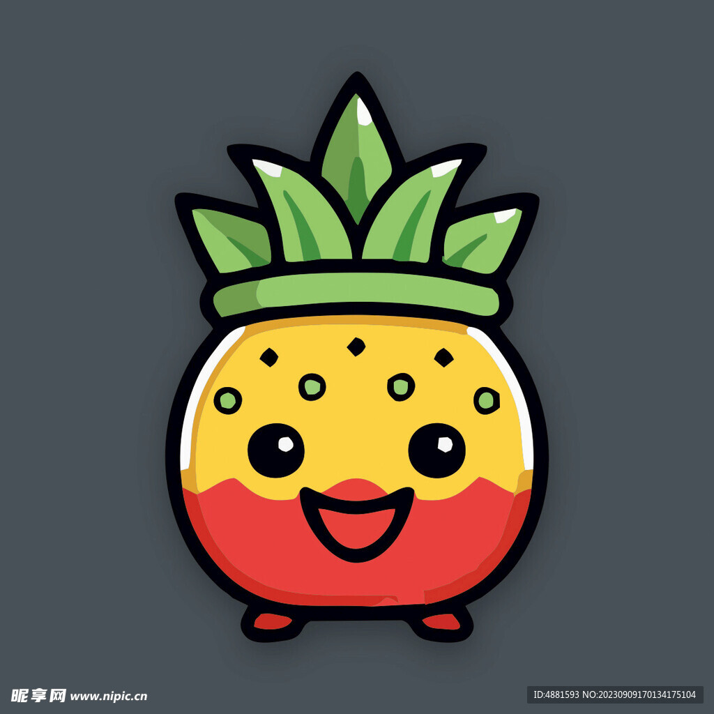 卡通菠萝