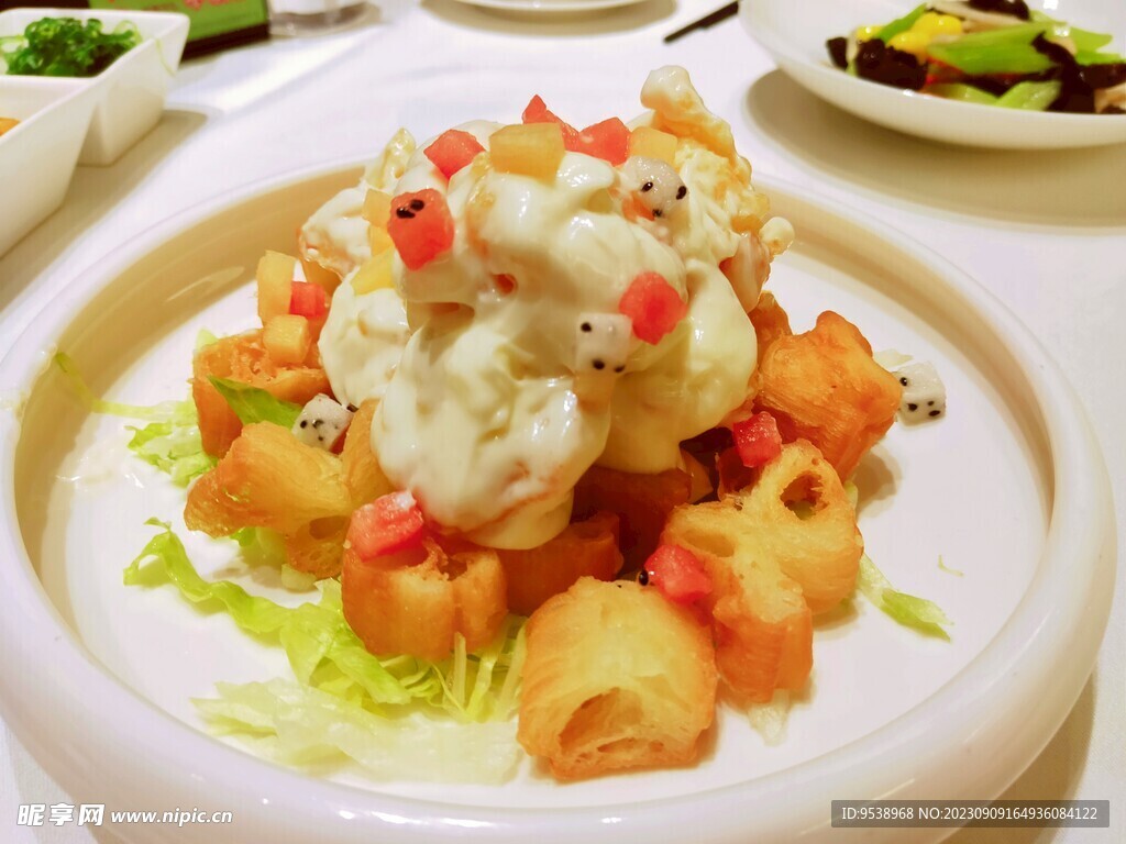 美果沙律油条虾