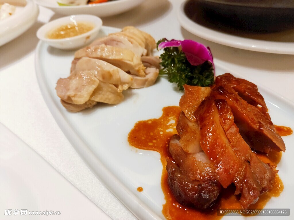 凉菜双拼白斩鸡