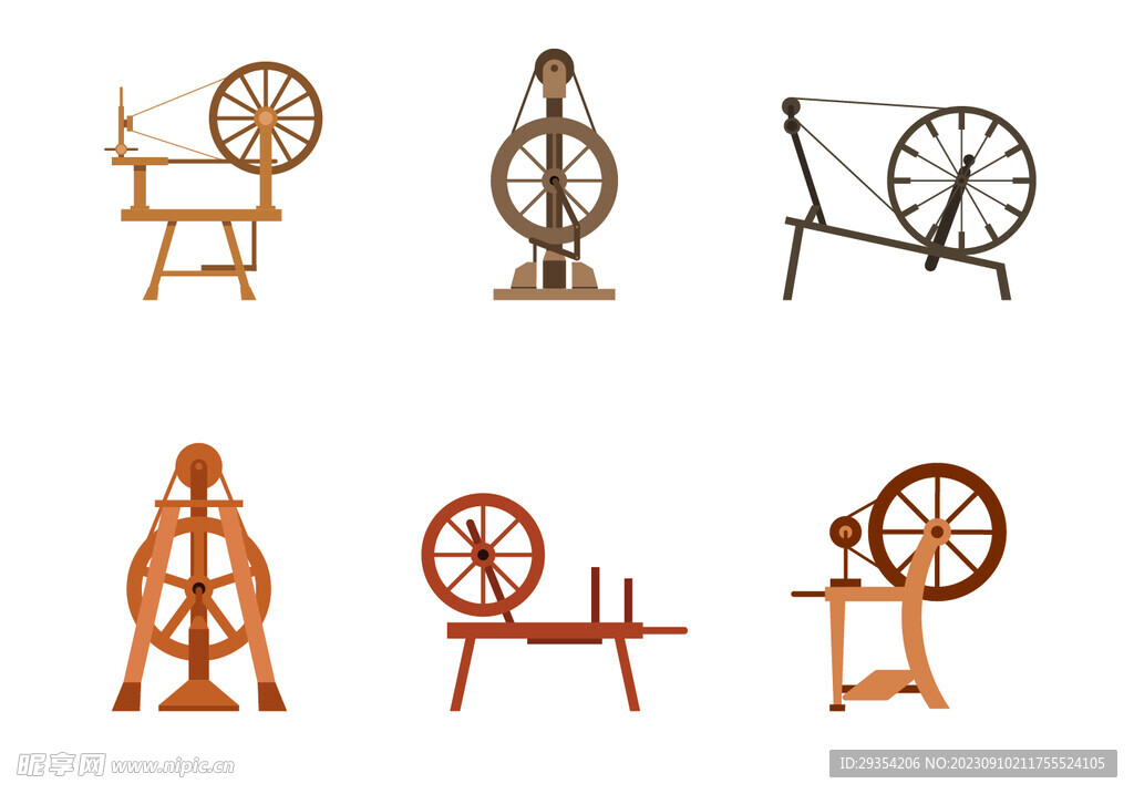 滚轮起重机矢量图形图片