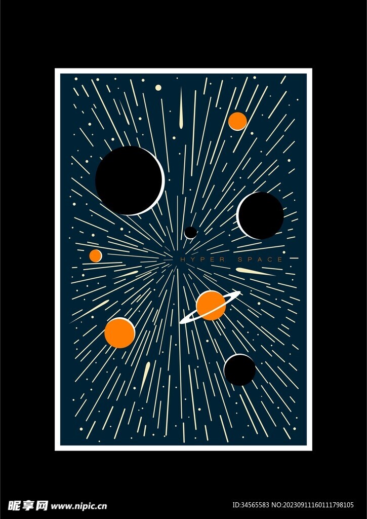 太空宇宙壁画