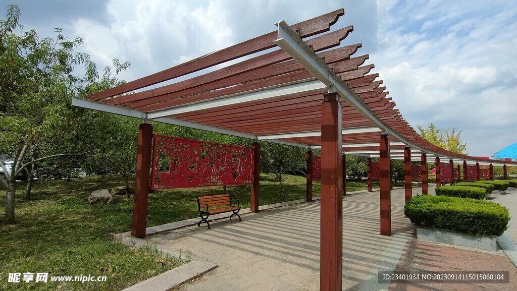 连云港公园红色走廊