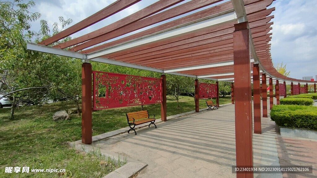 连云港公园红色走廊