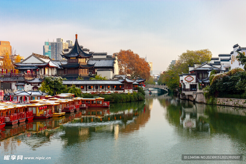 南京夫子庙雪景