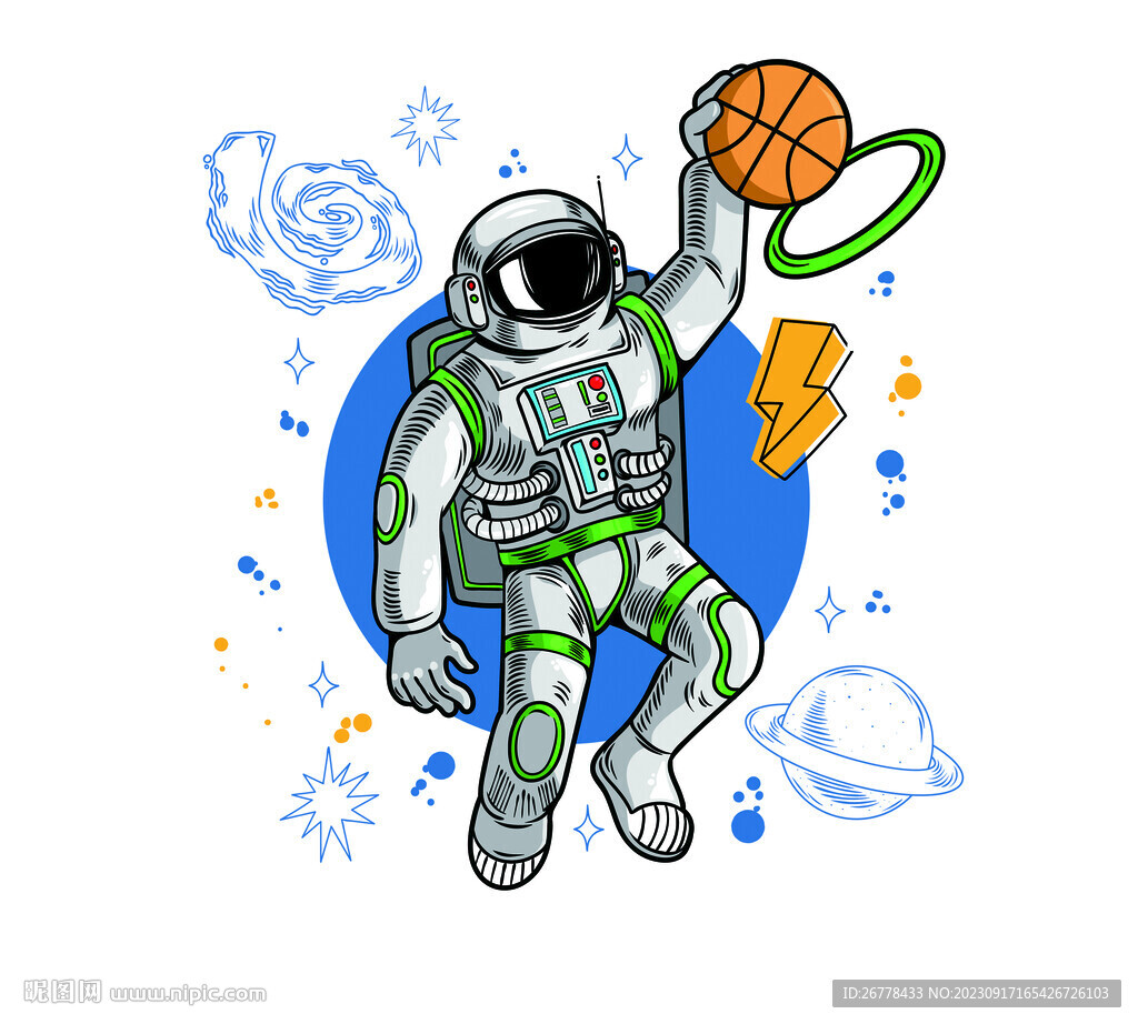 打篮球宇航员