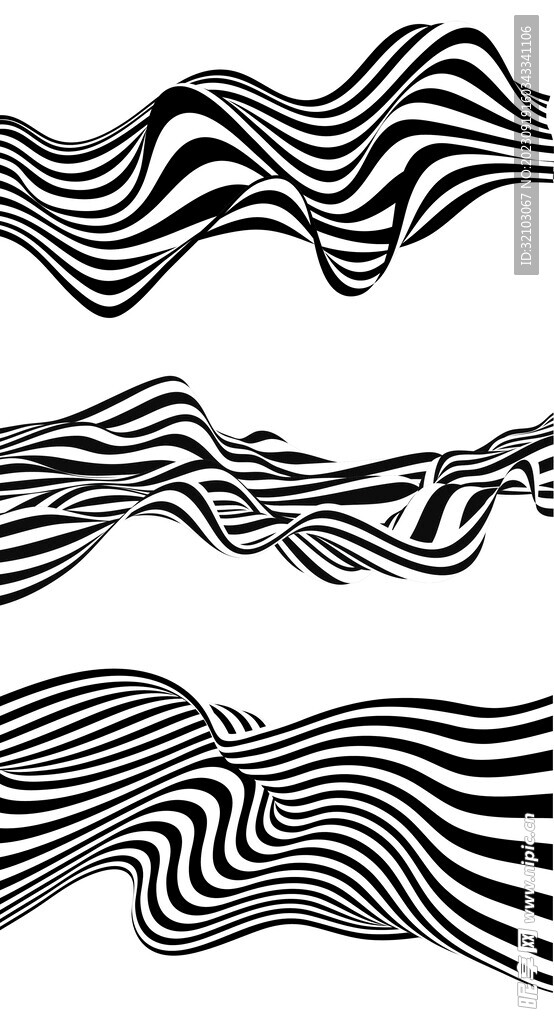 条纹简约黑白矢量背景