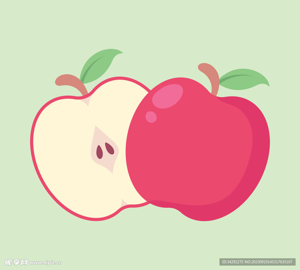 苹果插画