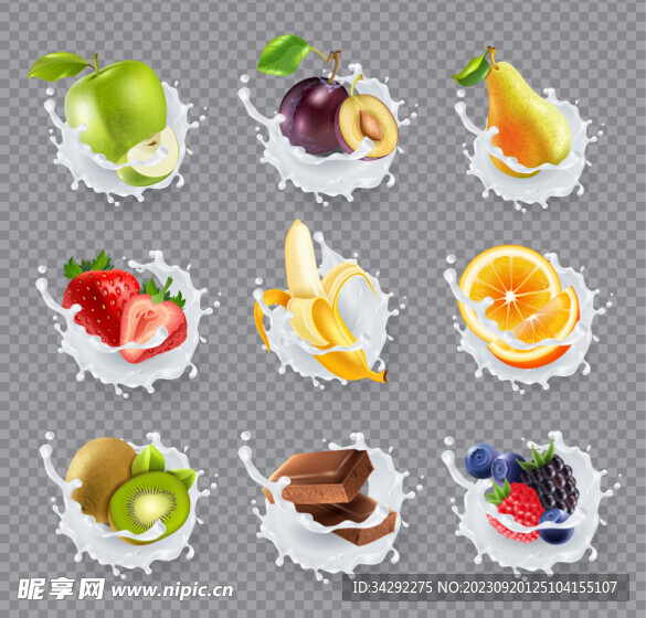 写实水果插画