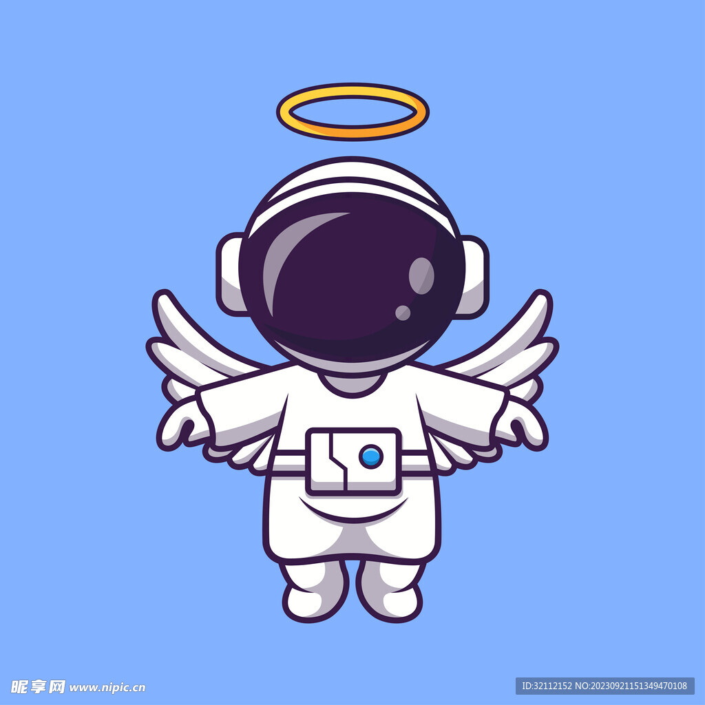 卡通矢量宇航员