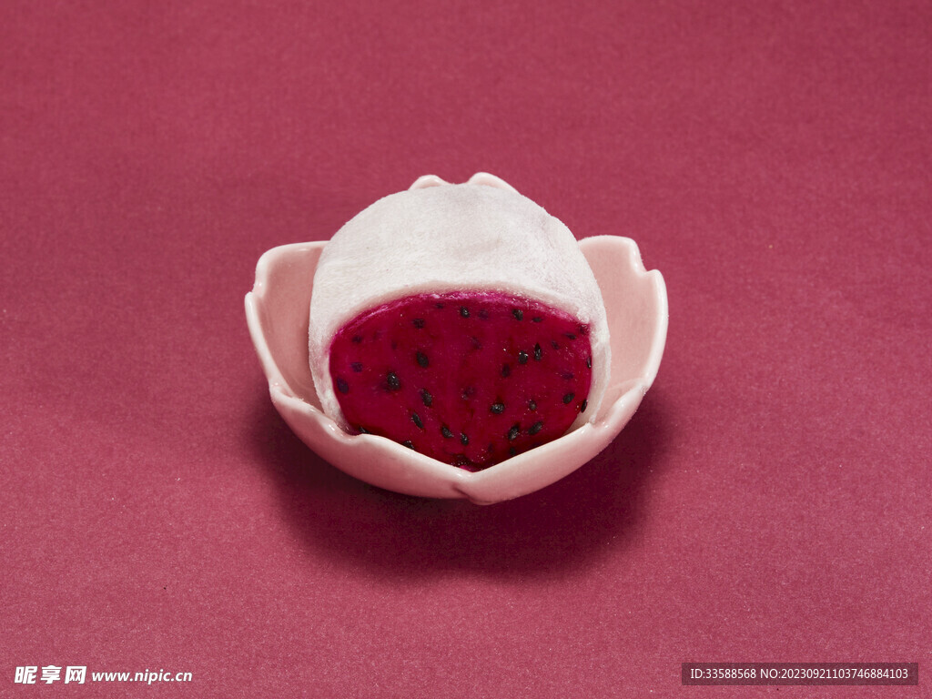 玫瑰火龙果糯米糍