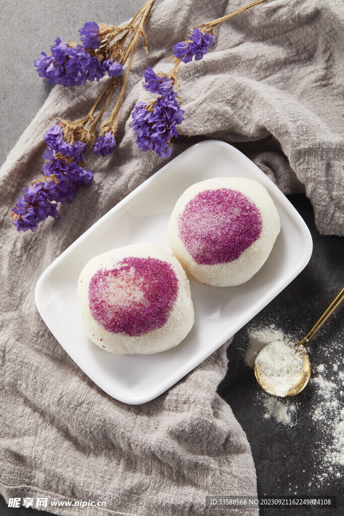 蓝莓冰淇淋糯米糍