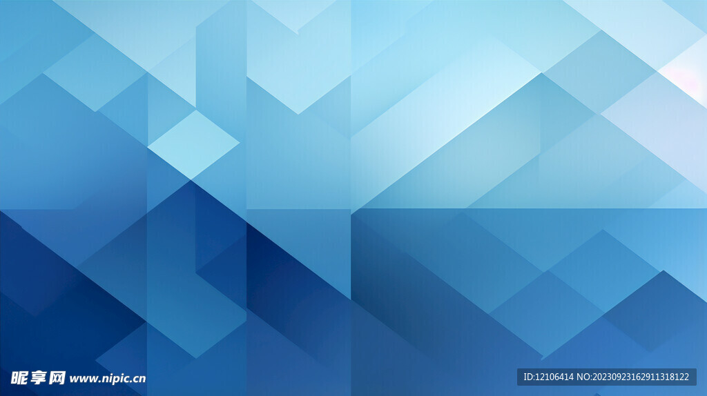 创意几何色块方形背景插图