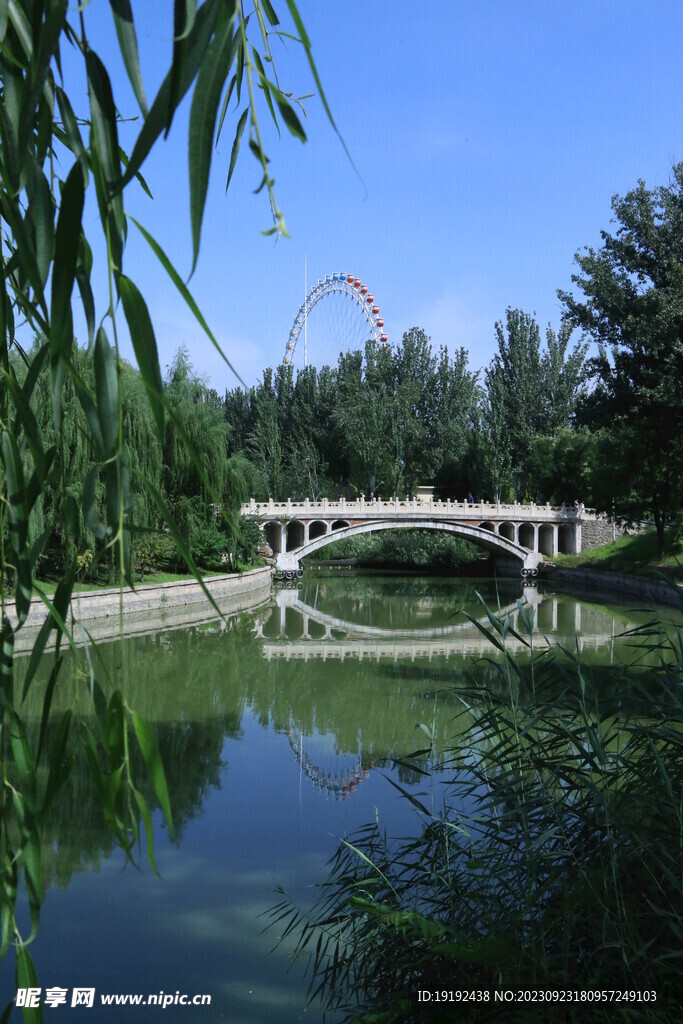 龙潭中湖风景 
