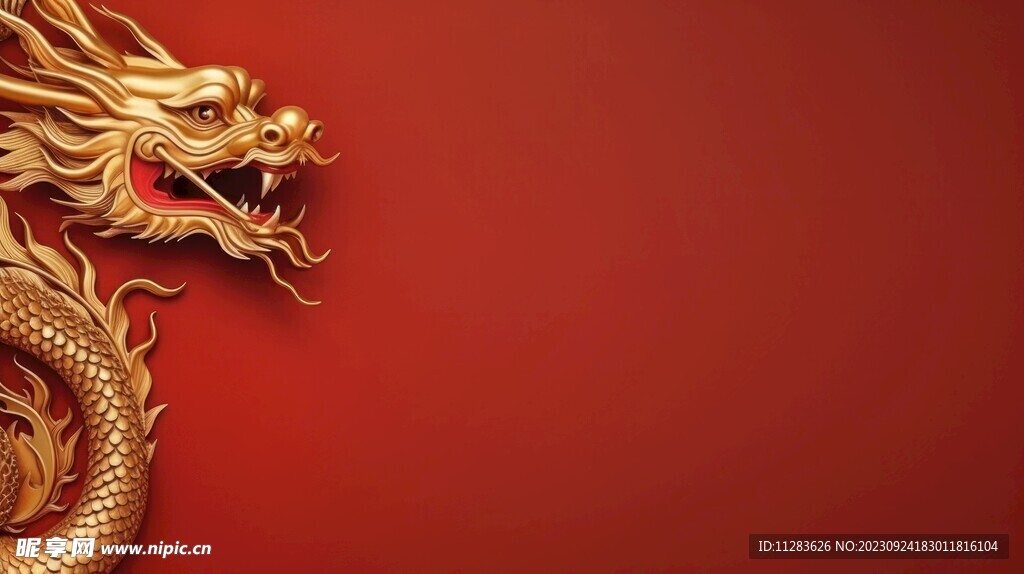 中国龙背景